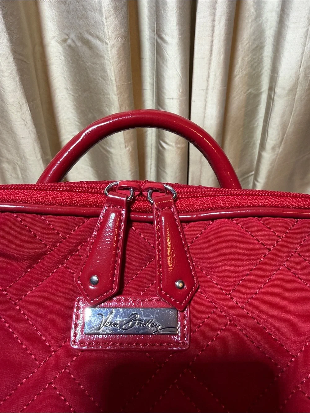 Vera Bradley Quilted Backpack- Red